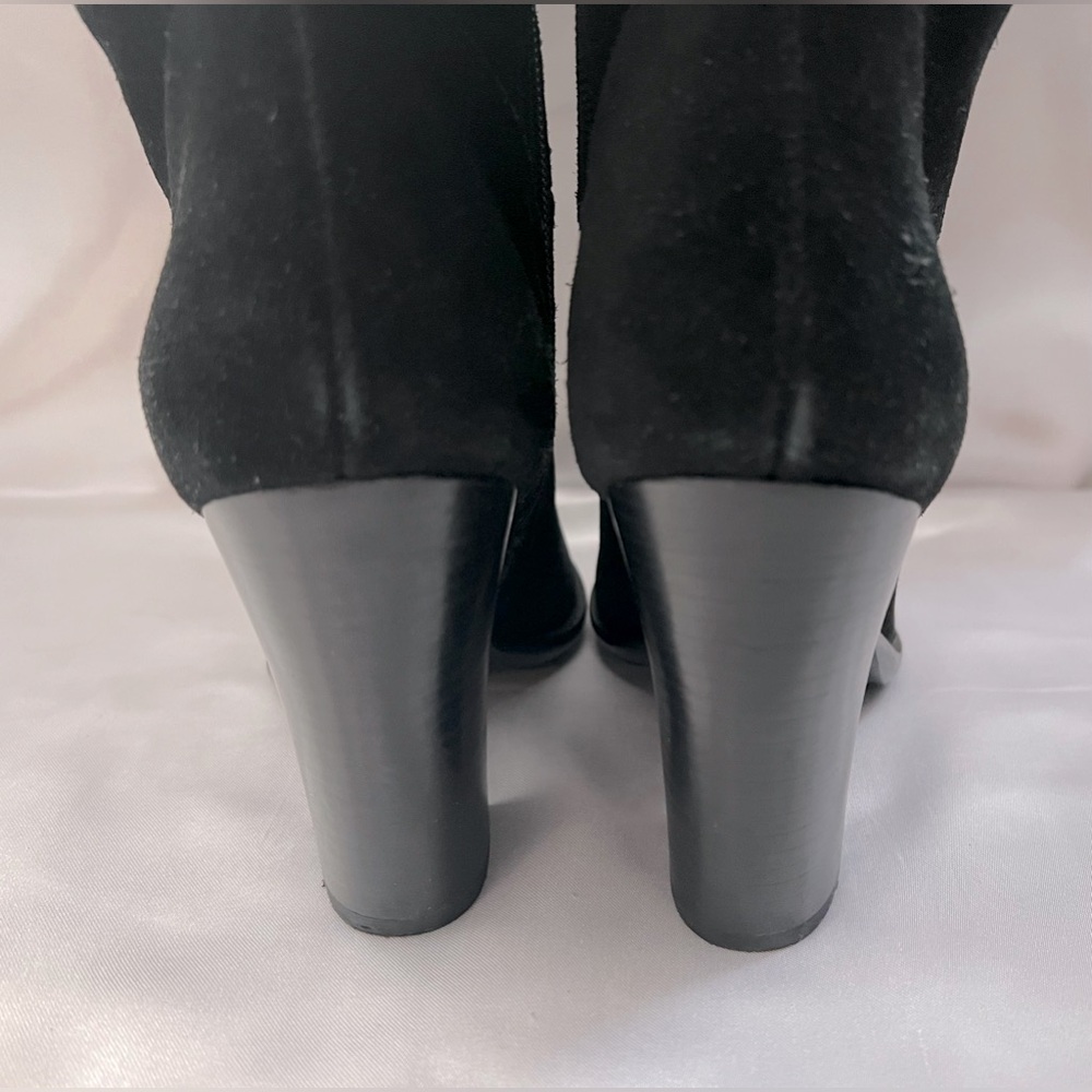 Steve Madden Nevadaaa Suede Leather Slouchy Heeled Boots - Picture 5 of 8